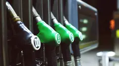 Different fuel pistols .somewhere in Amsterdam city