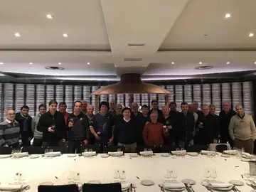 Asamblea reunida en Burgos para la aprobación del calendario. Imagen de la Liga Eusko Label