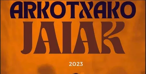 Cartel de las fiestas de Arkotxa