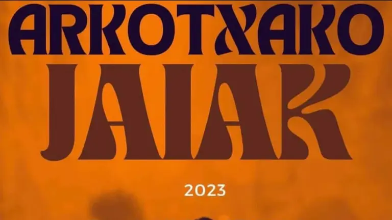 Cartel de las fiestas de Arkotxa