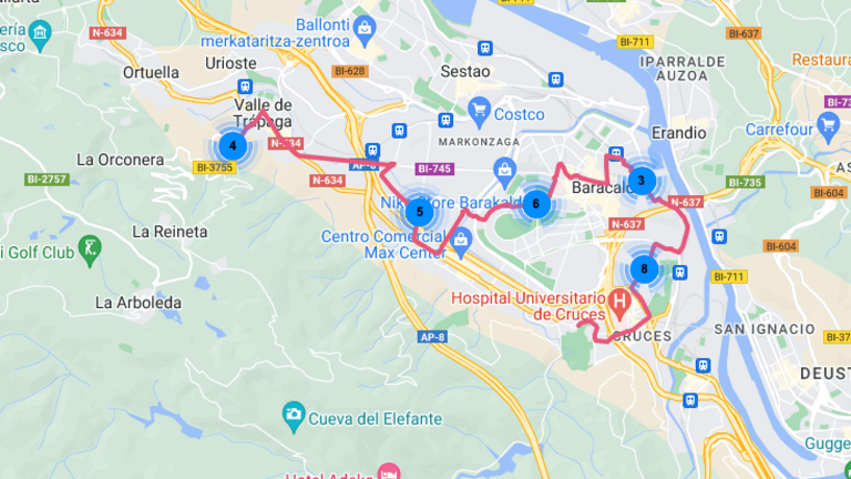 A3141 - GURUTZETA:CRUCES - BAGATZA - VALLE DE TRAPAGA TRAPAGARAN