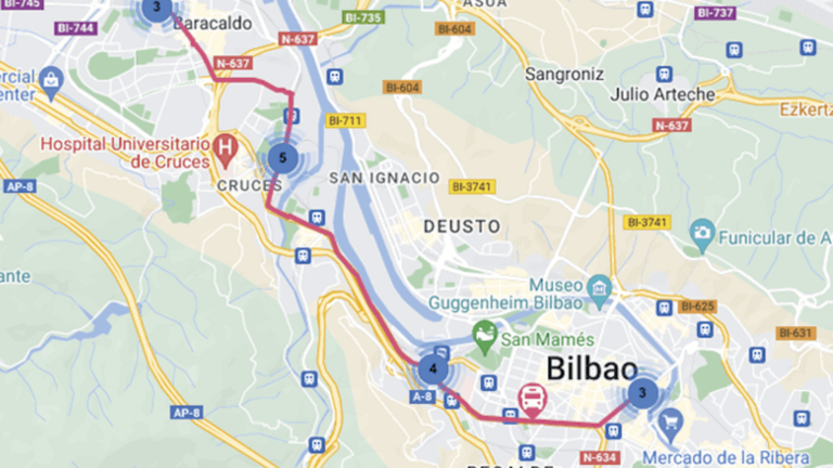 Línea Bizkaibus A3137 Bilbao-Barakaldo